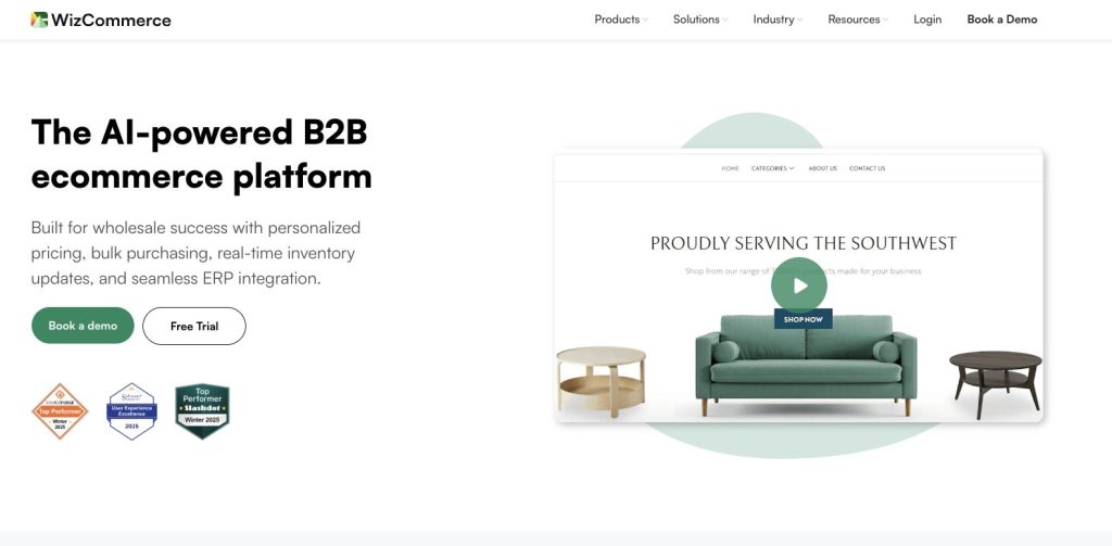 Wiz commerce b2b ecommerce platform